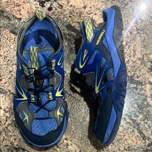 Merrell Blue and Yellow Sneakers